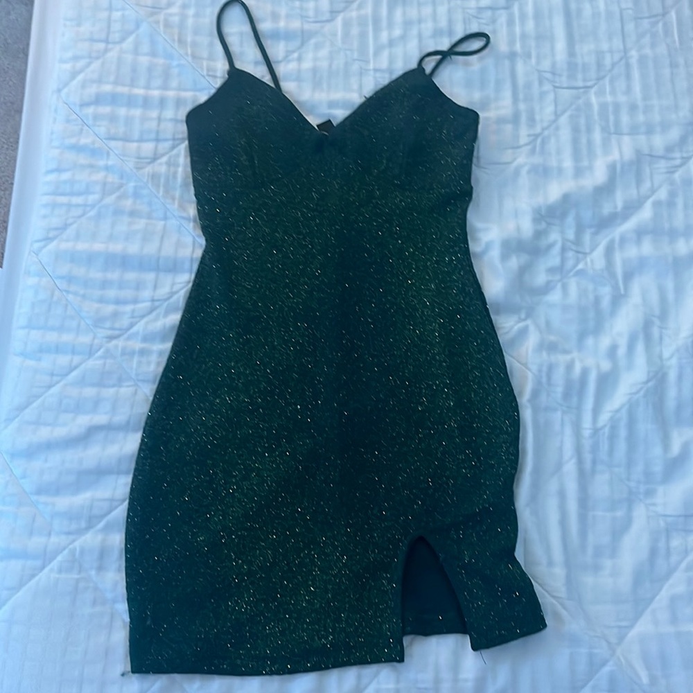 Green Sparkly Windsor Dress